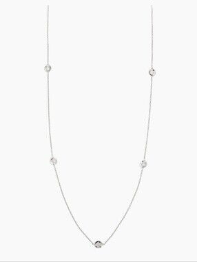Roberto Coin Diamond By The Inch 18kt White Gold Necklace